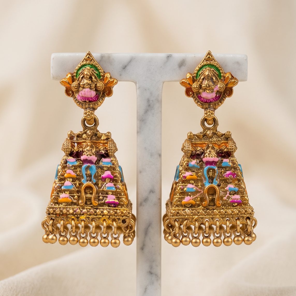 Mixed Gopuram Dangler